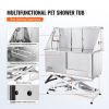VEVOR 50" Pet Dog Bathing Station Electric Height Adjustment, Professional Stainless Steel Dog Grooming Tub w/ Soap Box, Faucet,Rich Accessory,Bathtub