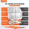 VEVOR 50" Pet Dog Bathing Station Electric Height Adjustment, Professional Stainless Steel Dog Grooming Tub w/ Soap Box, Faucet,Rich Accessory,Bathtub