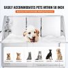 VEVOR 50" Pet Dog Bathing Station Electric Height Adjustment, Professional Stainless Steel Dog Grooming Tub w/ Soap Box, Faucet,Rich Accessory,Bathtub
